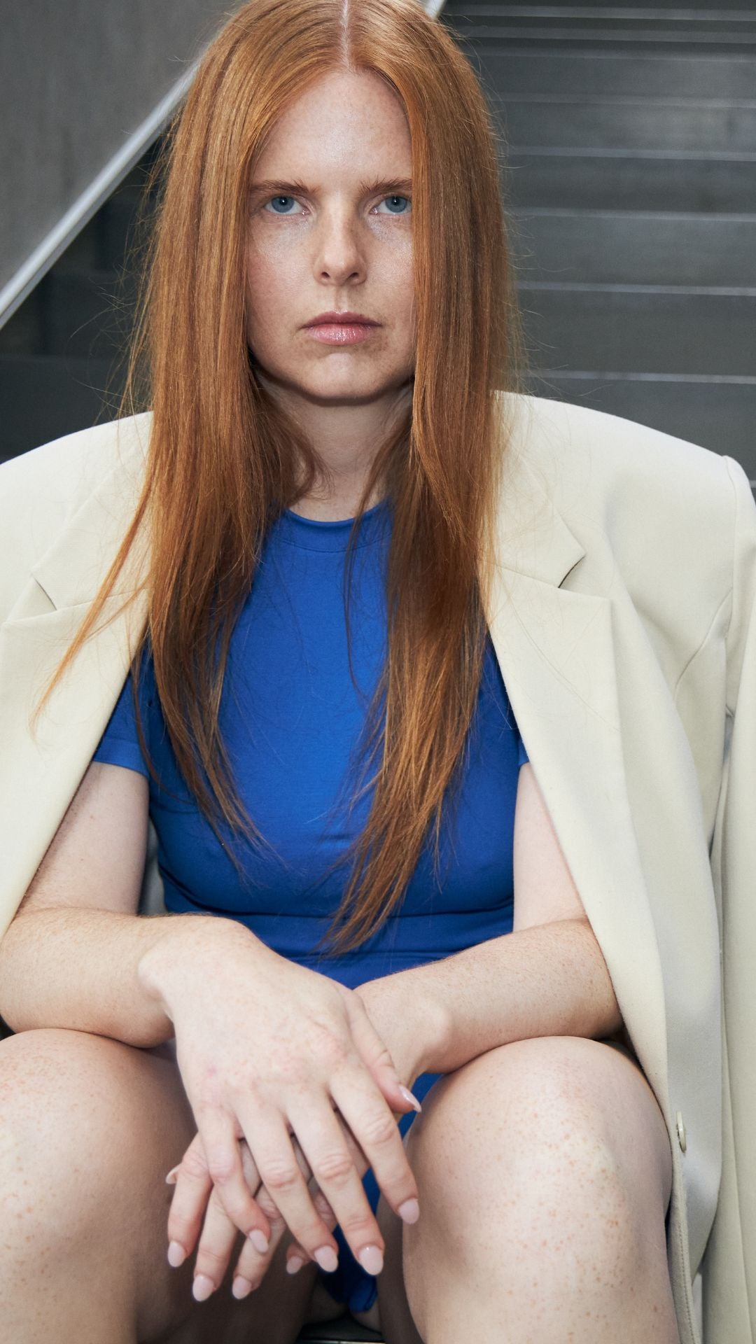 Fearless Bodystocking w/Logo - Strong Blue