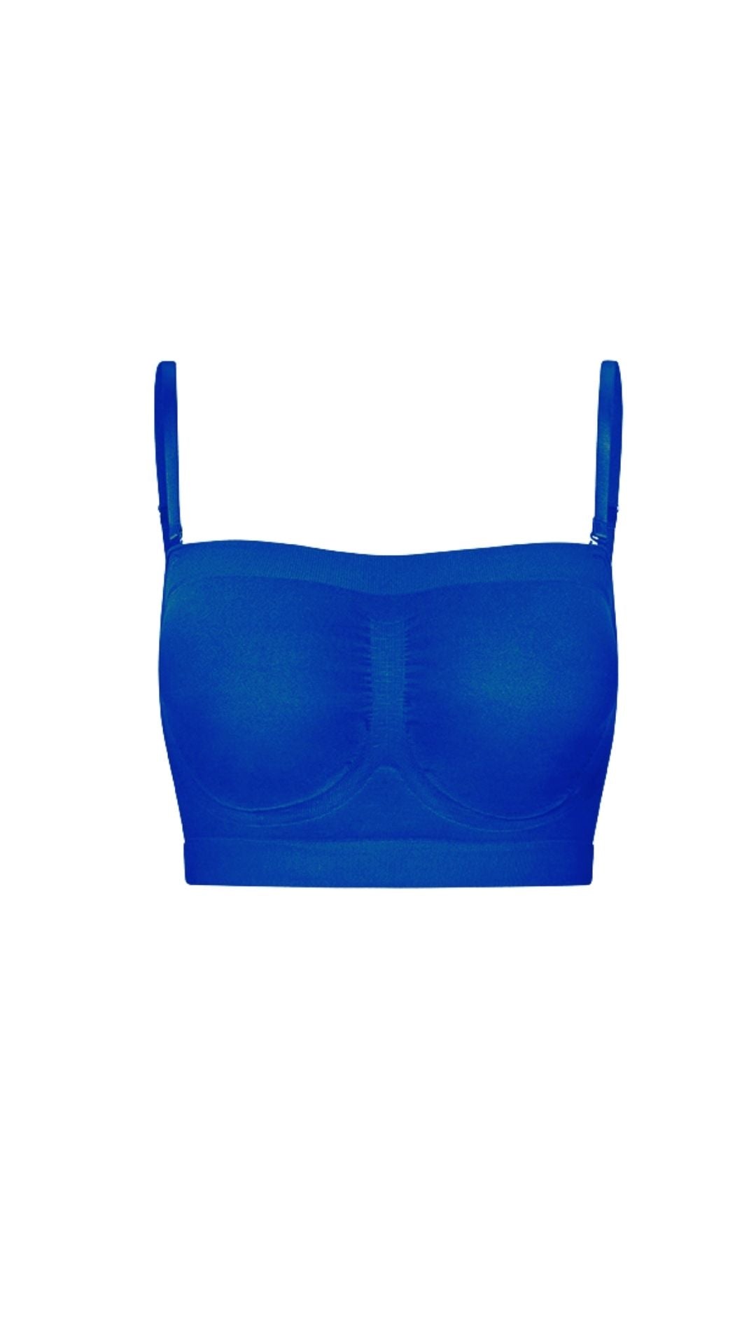 Second Skin Bandauer Top- Strong Blue