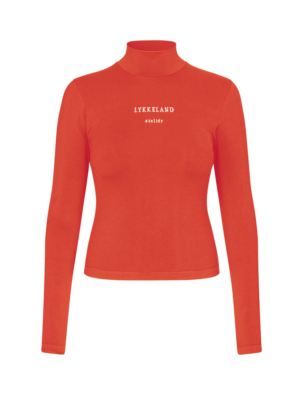 Faye High Neck w/Logo - Crush Red (Lev. Marts 2026)