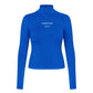 Faye High Neck met logo - Strong Blue