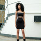 Second Skin shaping High waist tube skirt - Black