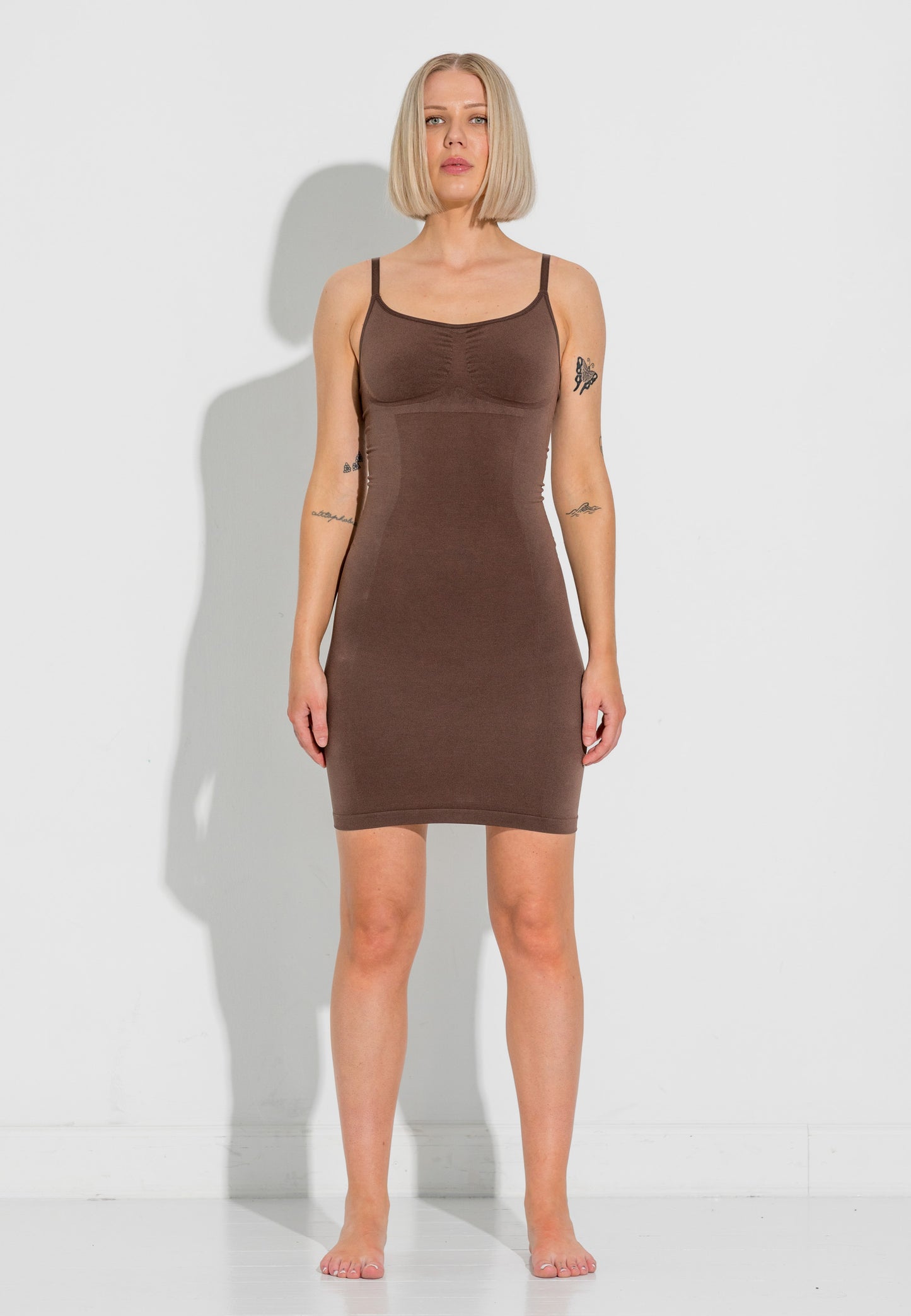 Second Skin Slip Dress - Chocolate