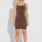 Second Skin Slip Dress - Chocolate