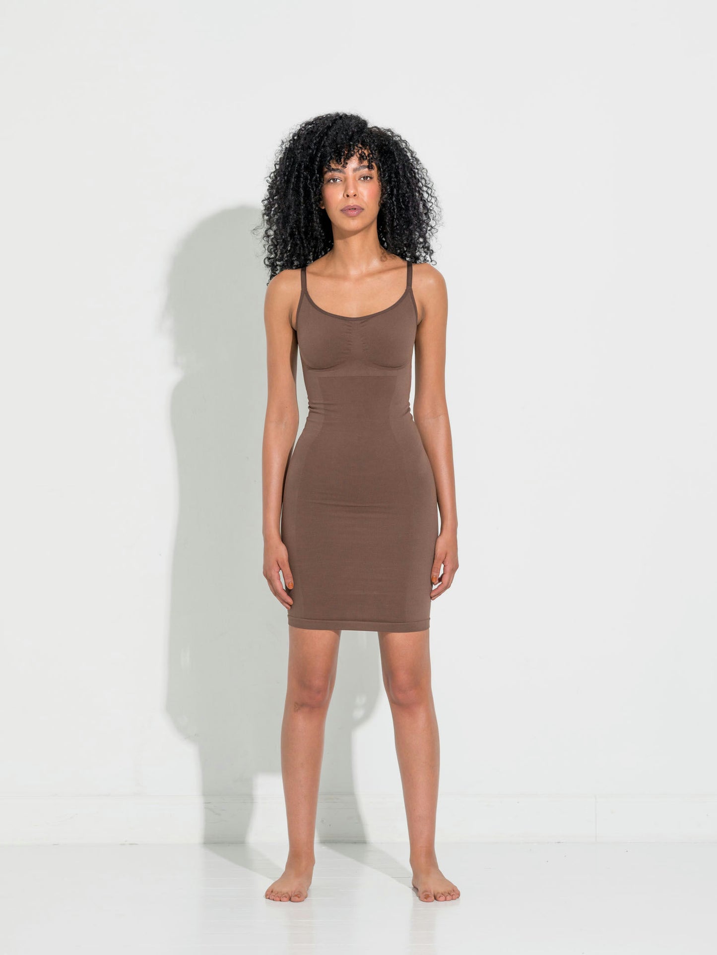 Second Skin Slip Dress - Chocolate