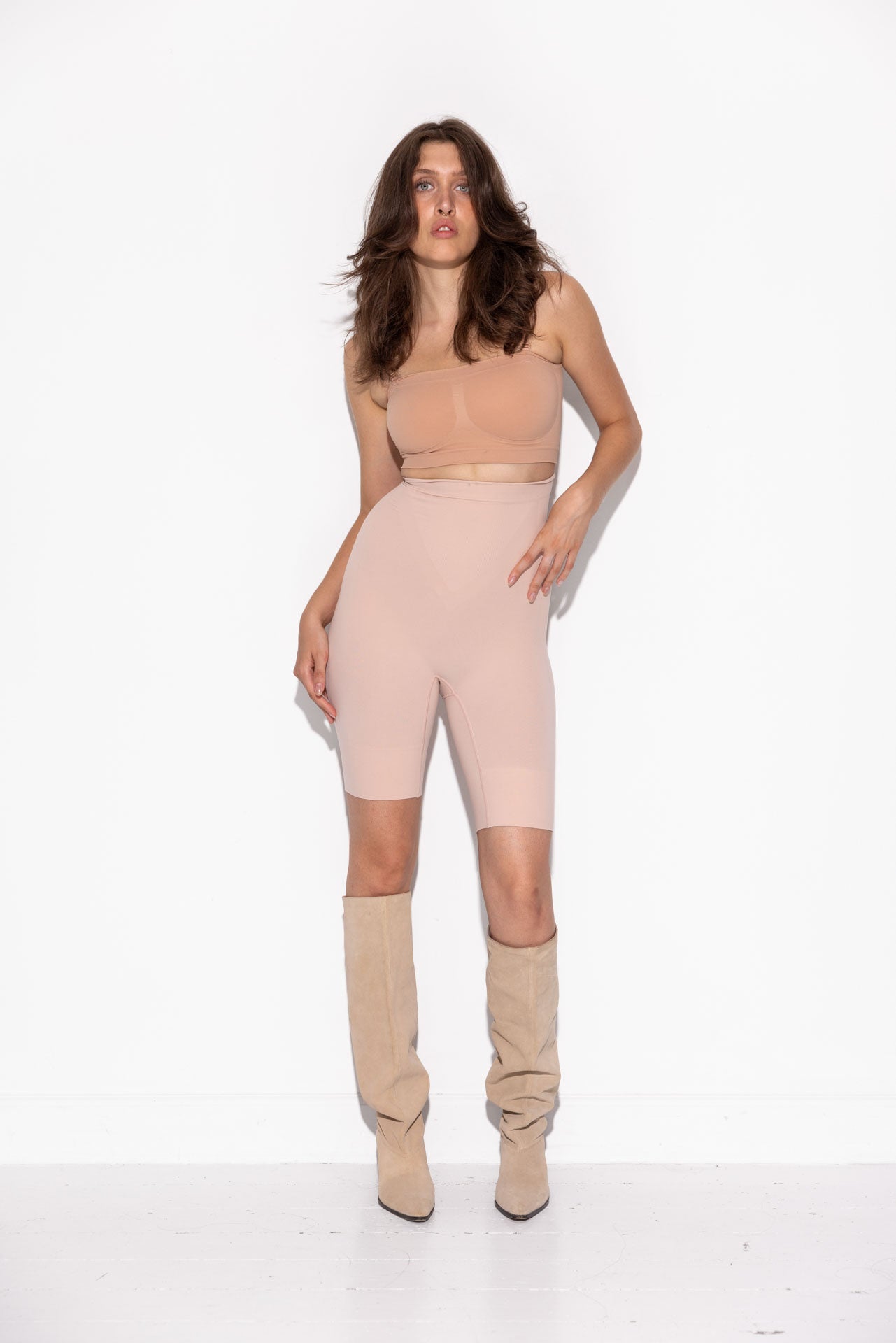 Alfie Shaping Shorts - Dust Rose