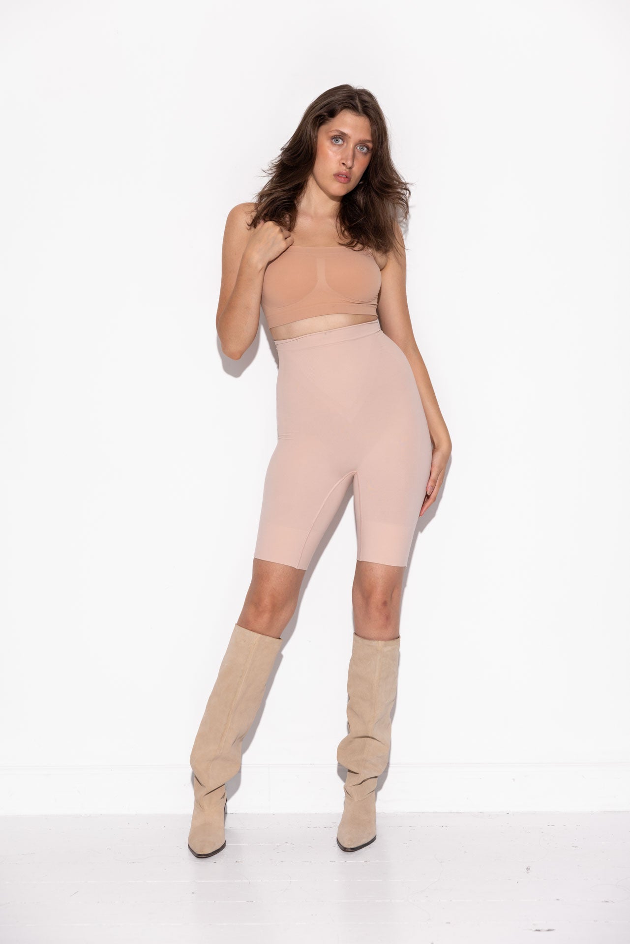 Alfie Shaping Shorts - Dust Rose