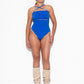 Second Skin High waist thong - Strong Blue