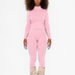 Shilo Scrunch w/Logo - Cream Pink