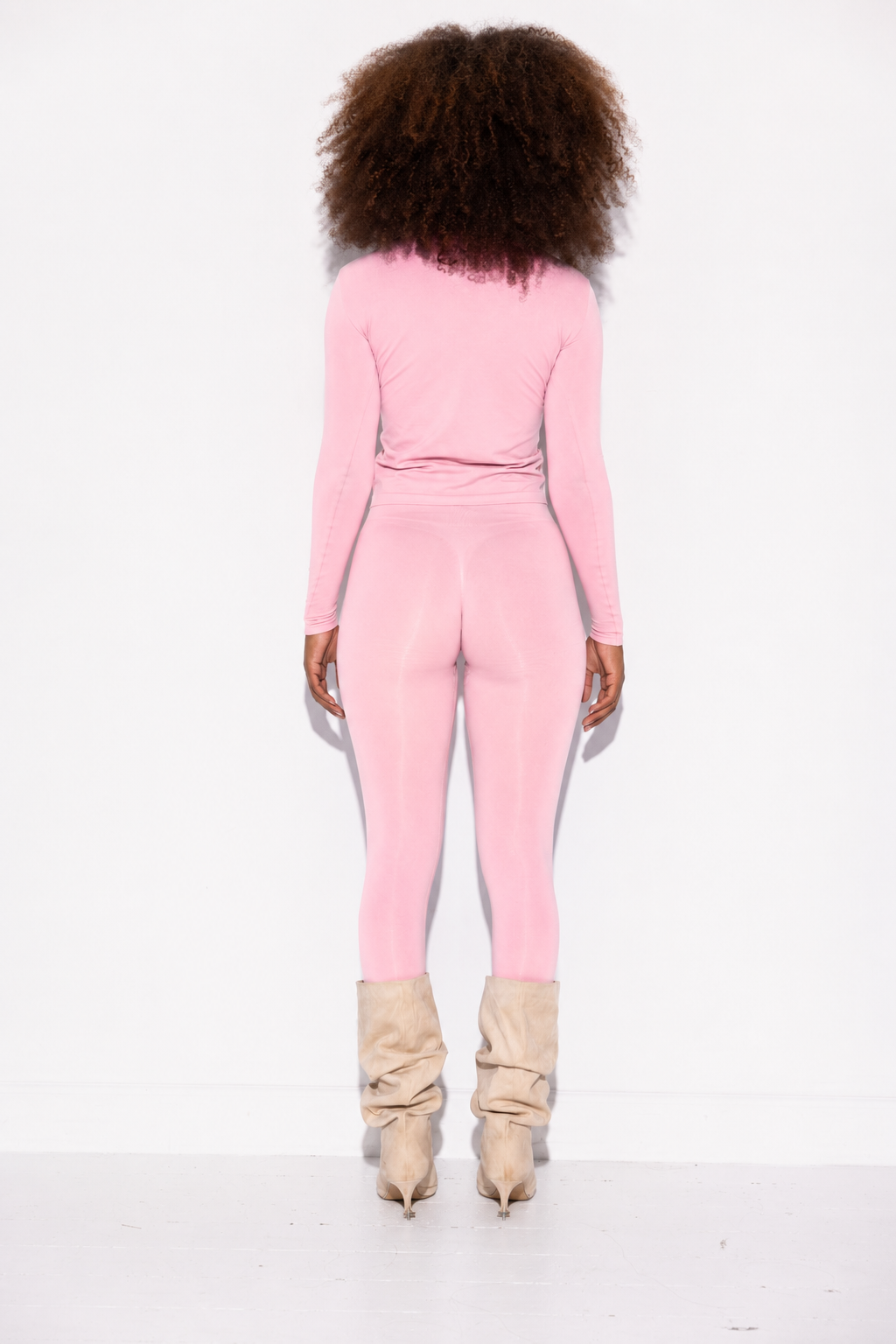 Shilo Scrunch w/Logo - Cream Pink