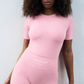 Shilo Scrunch w/Logo - Cream Pink