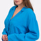 Snuggle pajama shirt - Bright blue