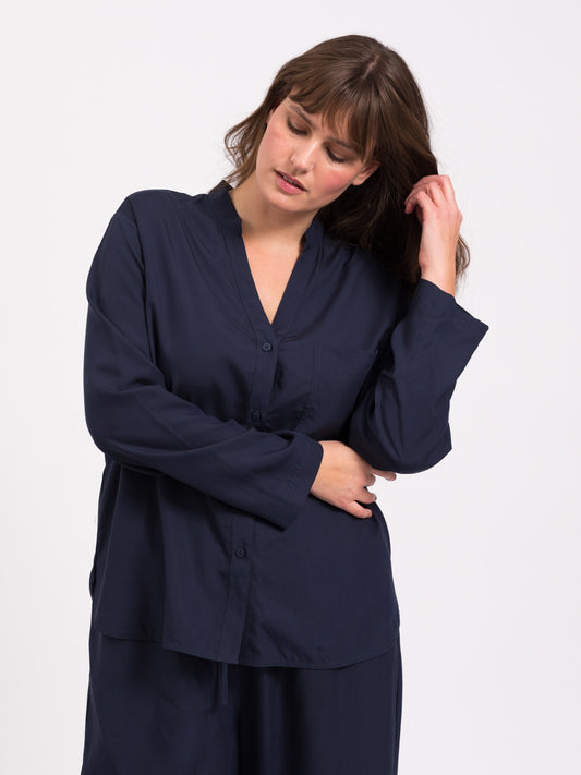 Sleep pajama shirt - Midnight Blue